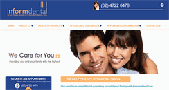 Desktop Screenshot of informdental.com.au