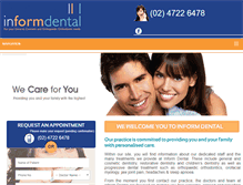 Tablet Screenshot of informdental.com.au
